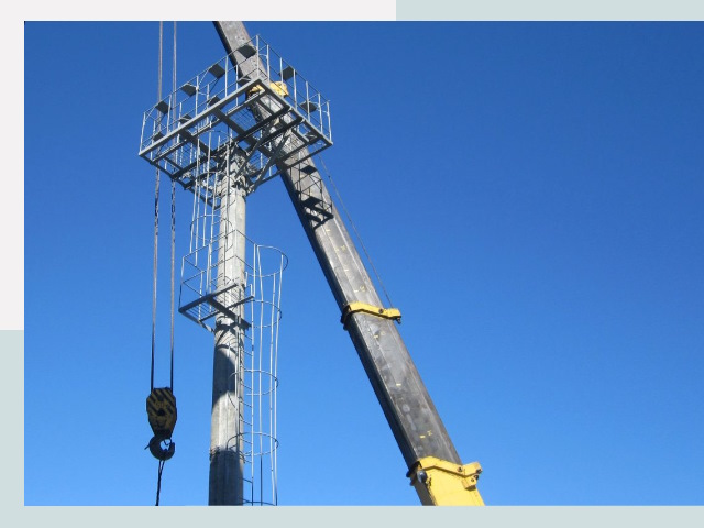 Монтаж осветительных мачт в Ялуторовск от 620 руб.