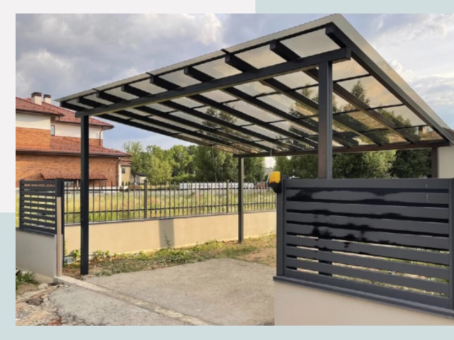 Металлические навесы в Ялуторовск от 620 руб. за м²