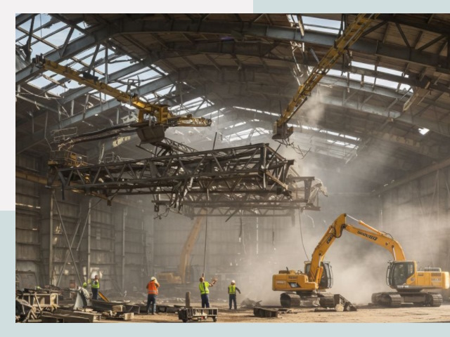 Демонтаж ангаров в Ялуторовске от 620 руб. за м²